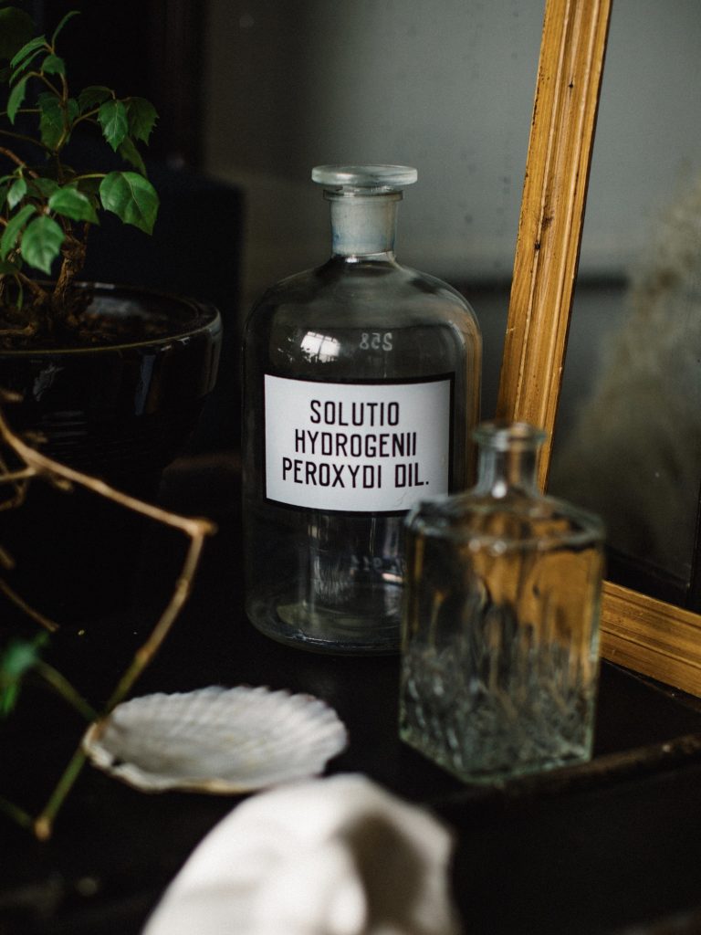 glass bottle decor