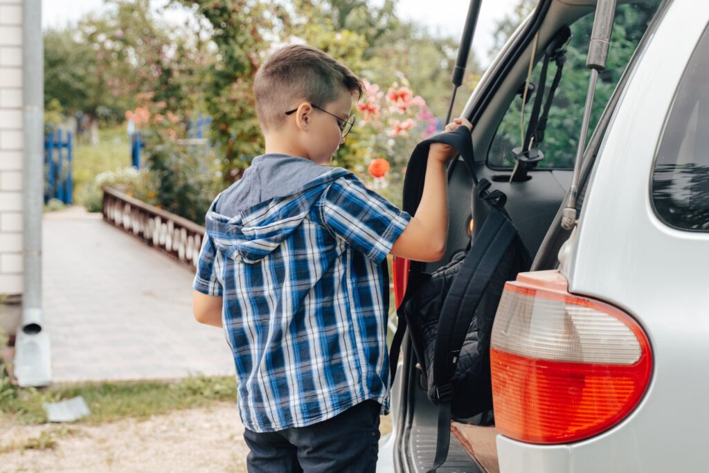 Back to school kid teen boy